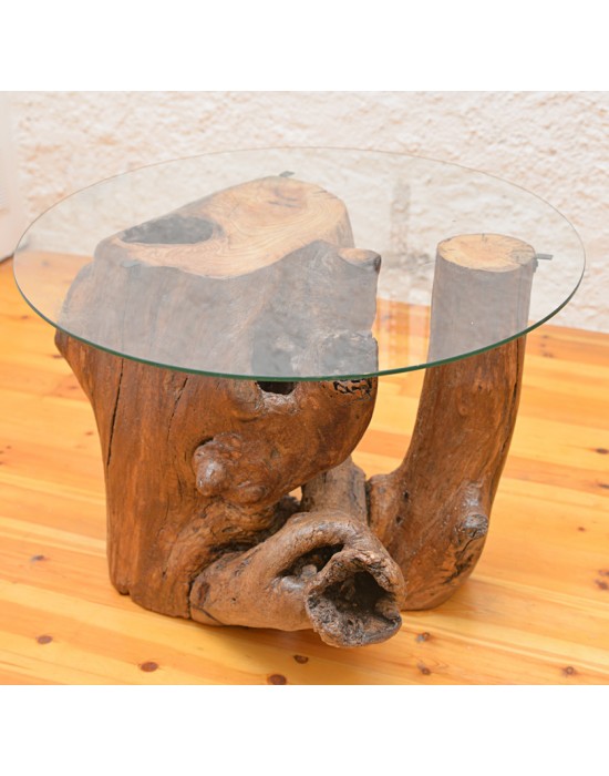 Mesa de tronco de árbol SIGNATURE, mesa de salón única, madera maciza -   España